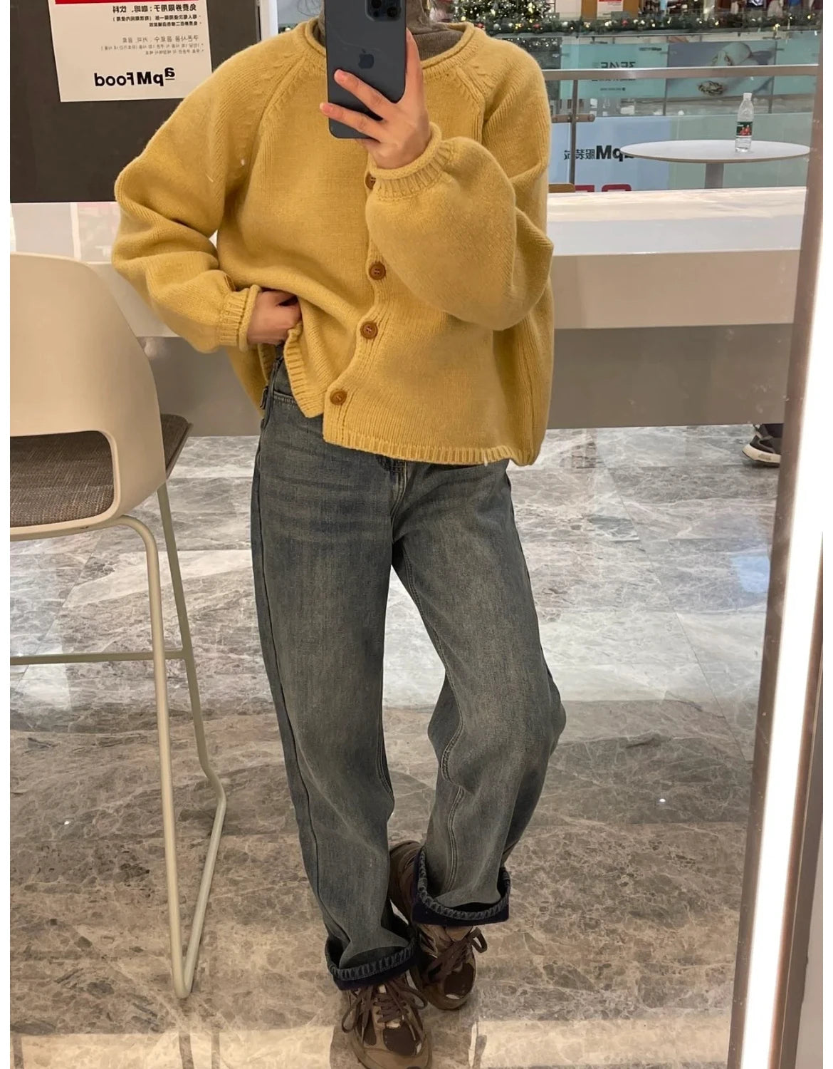 Women’s Knitted Button-Up Cardigan – Casual Autumn Sweater