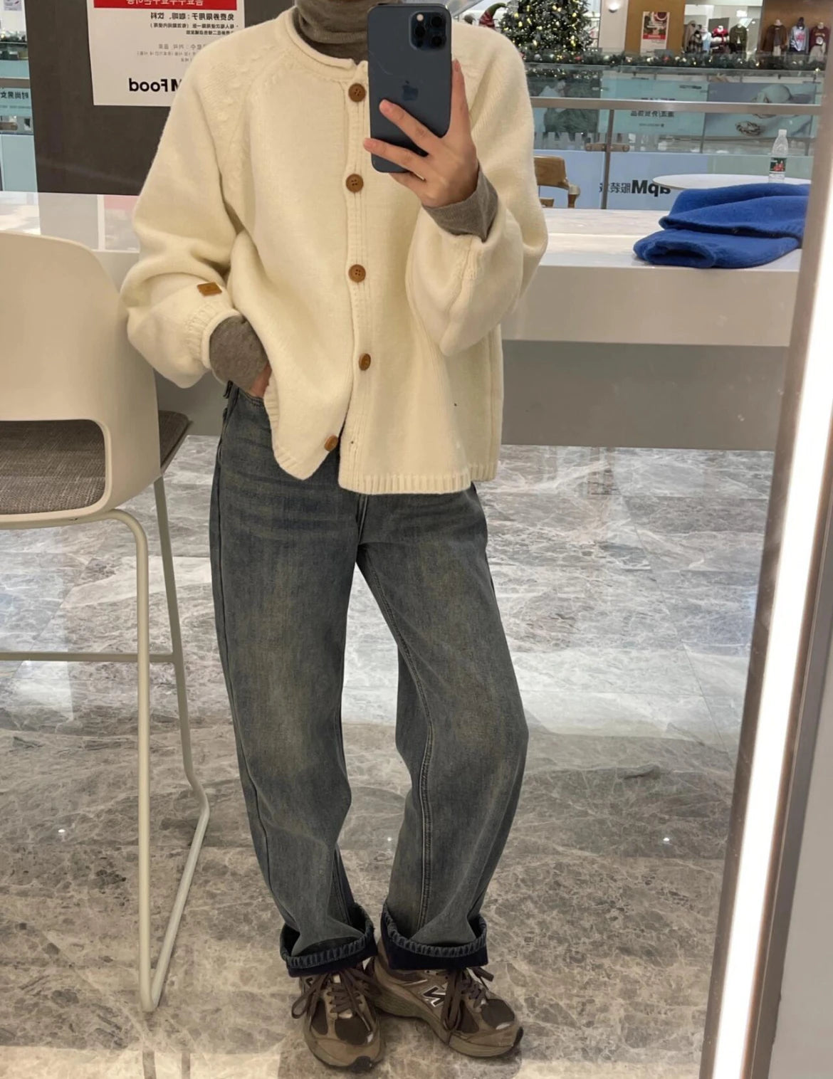 Women’s Knitted Button-Up Cardigan – Casual Autumn Sweater